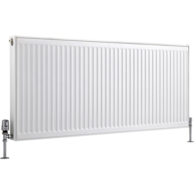 Hudson Reed Eco Radiatore Termoarredo a Piastra Type 11 - Termosifone Convettore Bianco - 1560W - 600 x 1400mm - Riscaldamento ad Acqua Calda