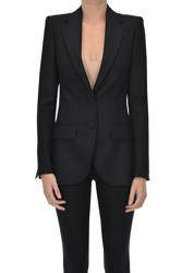 Wool-blend blazer en oferta