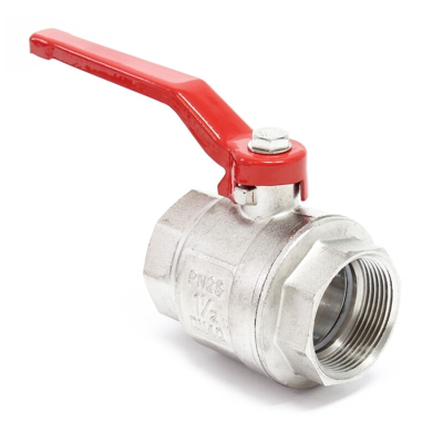 Valvola a sfera con leva ottone (25bar) 2x 47.8mm (1 1/2') filettatura interna