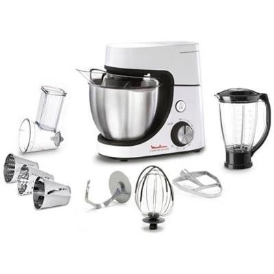 Yy4320fg Masterchef Gourmet Pastry Robot Kit Pasticceria, Frullatore, Tagliaverdure - 8 Velocità - Bianco