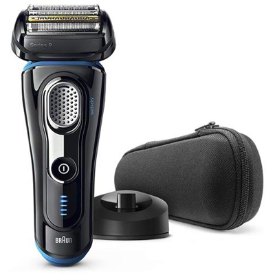 Rasoio 9242S Serie 9 Wet&Dry Ricaricabile con Rifinitore di Precisione Colore Nero / Blu