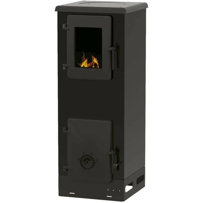 Stufa a Legna Vulcano S 4 kW 20 m² 34x36x88 cm - Kekai