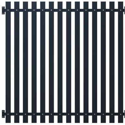 Pannello di Recinzione Antracite 170,5x170cm Acciaio Verniciato - Antracite - Vidaxl