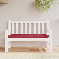 Cuscino per Panca da Giardino Rosso Vino 120x50x7 cm in Tessuto - Rosso - Vidaxl características