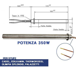 Diff - Bougie à bride 350W 170mm en oferta