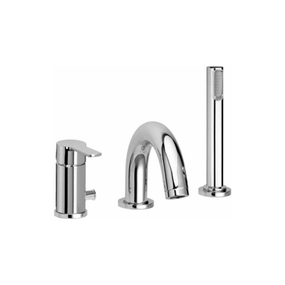 Miscelatore bordo vasca con set doccia e bocca di erogazione RED040LCR | Cromo - Paffoni