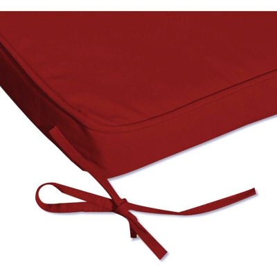 Detex Coprisdraio simil-lino 8 bottoni fascia di sostegno coprisedia sdraio imbottitura cuscino sdraie Rosso