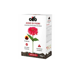 ASSO DI FIORI NPK 20.20.20 CONCIME POLVERE SOLUBILE 1 KG - Cifo en oferta