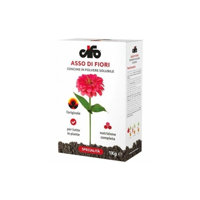 ASSO DI FIORI NPK 20.20.20 CONCIME POLVERE SOLUBILE 1 KG - Cifo