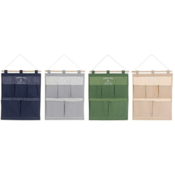 Organizzatore in tessuto da appendere ? Tela (35 x 0.5 x 43.5 cm) (4 pcs) - Dkd Home Decor en oferta