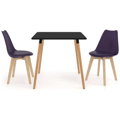 Set Da Pranzo 3 Pz Viola Scuro