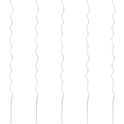 5 pz Supporti a Spirale per Piante 170 cm in Acciaio Zincato - Argento - Vidaxl en oferta