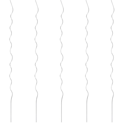 5 pz Supporti a Spirale per Piante 170 cm in Acciaio Zincato - Argento - Vidaxl