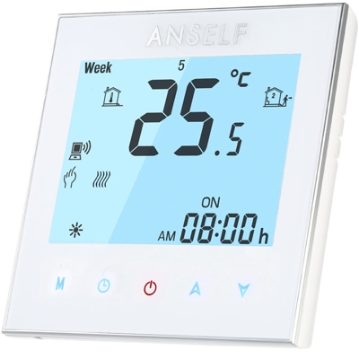 Regolatore di temperatura, controllo wireless per computer portatile WIFI, bianco