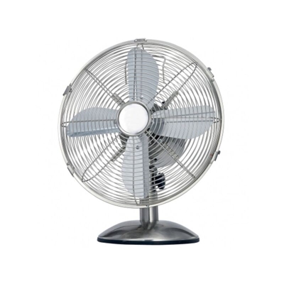 Tradeshop - VENTILATORE INDUSTRIALE DA TAVOLO 3 PALE DIAMETRO 30 CM 3 VELOCITA' BASE TONDA
