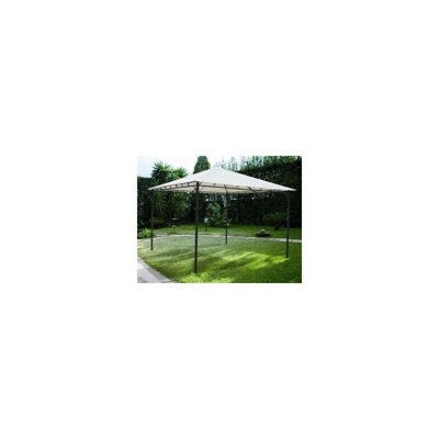 Gazebo RODI colore ecru in metallo 3x2 ecru palo 40x40 arredo giardino esterno - Bianco