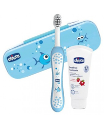 Chicco Set Dentale Azzurro Con Fluoro +12Mesi en oferta