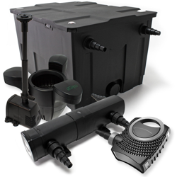 Il set filto bio 60000l 18W UVC Depuratore per stagni 80W Pompa Fontana Skimmer en oferta