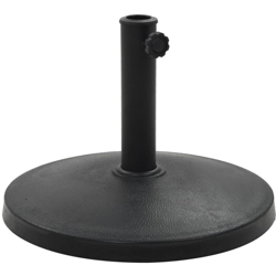 vidaXL Base per Parasole Rotonda in Poliresina 10 kg Nera - Nero en oferta