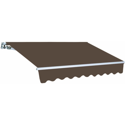 Tenda da sole a bracci retrattili 250 x 200 centimetri color marrone