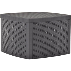 YOUTHUP Tavolino di Servizio Colore Caffè 54x54x36,5 cm in Plastica - Marrone precio
