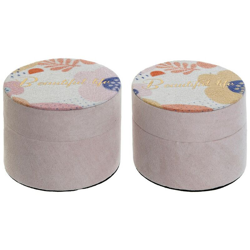 Scatola Decorativa DKD Home Decor Legno MDF (2 pcs) (8.5 x 8.5 x 6 cm) características