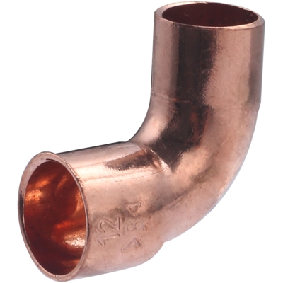 Noyon&thiebault - Raccordo a gomito in rame a saldare, 90°, piccolo raggio, maschio femmina, uguale, ø12