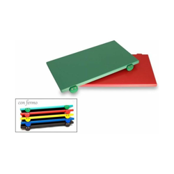 Euroceppi Tagliere con Fermo 50x30x2cm Rosso en oferta