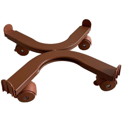 Carrello sottovaso quadrato con ruote cm. 33 ALLUMINIO precio