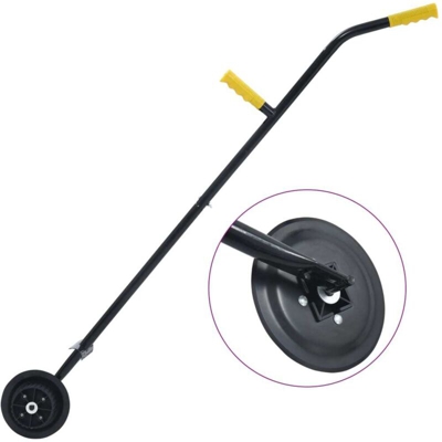 Tagliabordi da Giardino 125 cm in Acciaio - Nero - Vidaxl