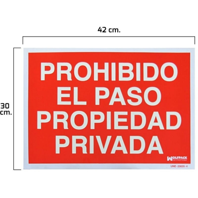 Proibito Poster El Paso Proprietà privata 30x42