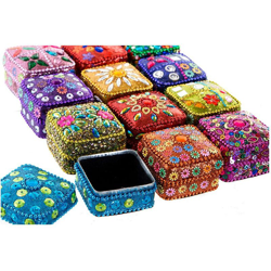 Scatola-Portagioie Alluminio (12 pcs) (4.5 x 4.5 x 4 cm) - Dkd Home Decor características