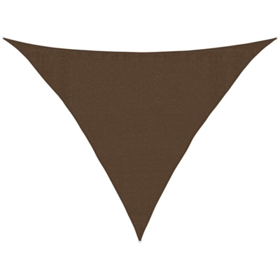 Vela Parasole 160 g/m² Marrone 3,5x3,5x4,9 m in HDPE - Marrone - Vidaxl
