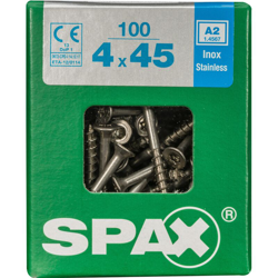 vite 'T-Star inclusa A2 acciaio inox 45 x 4 mm - 100 pezzi - Spax en oferta