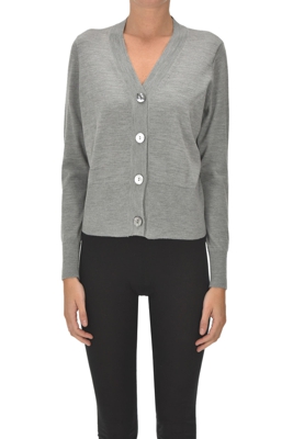 Wool and silk cardigan