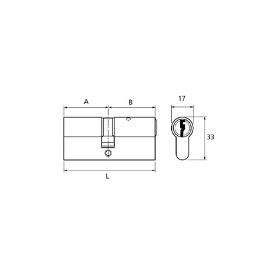 Azbe - CILINDRO PROFILATO 50303030L LT LL. IG.