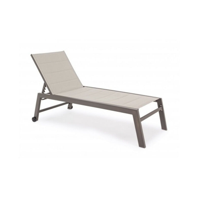 Lettino alto hilde tortora ld33 con ruote cod. 0662620 - Bizzotto