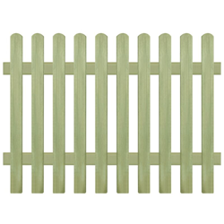 Staccionata in Legno di Pino Impregnato 170x120 cm 6/9 cm - Marrone - Youthup en oferta