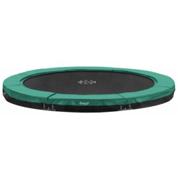 SOLO TRAMPOLINO Tappeto elastico interrato rotondo 305cm - verde. Senza rete di sicurezza, versione sport, per adolescenti e adulti en oferta