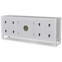 Armadietto Basso Stile Asiatico Tv Con 8 Cassetti E 2 Ante en oferta