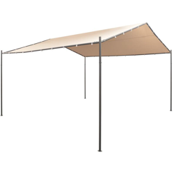 Gazebo Padiglione Tenda Tettoia 4x4 m in Acciaio Beige - Beige - Youthup características