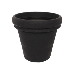 Vaso tondo Doppio Bordo Classic per fiori e piante da giardino. -DIAM 40 x H 35 cm / Antracite precio