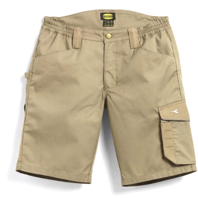 DIADORA UTILITY BERMUDA POLY ISO 13688:2013 PANTALONCINO PANTALONCINI DA LAVORO-Beige-XL Beige XL