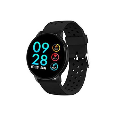 Smartwatch SW-170 Resistente all'Acqua Display 1.3'' Bluetooth per Fitness con Cardiofrequenzimetro e Rilevatore di Attività Taglia Unica Colore Nero - Europa