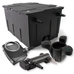 SunSun 1-Camera Set per il filtro 60000l 18W UVC 3er Depuratore per stagni NEO8000 70W Pompa Skimmer características