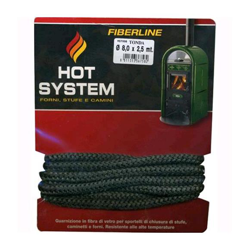 EAC - GUARNIZIONE in fibra di vetro Tonda per STUFA 8x2,5 metri FIBERLINE precio