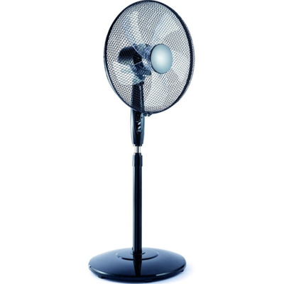 ventola su supporto 40 cm 50 w 3 velocità nero - 001710 - saneo