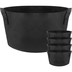 Sacchi per piante in crescita Contenitore di tessuto Borse da 115 litri 63x40cm 5-pack - Primematik precio