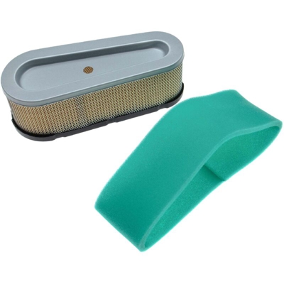 vhbw set di filtri (1x filtro di carta, 1x filtro in spugna) compatibile con Briggs & Stratton 28B702-0633-A1 motore per trattorino tagliaerba