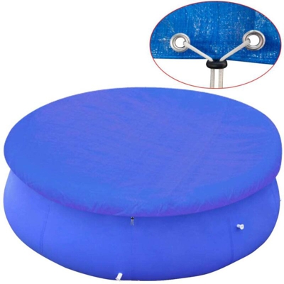 vidaXL Telo di Copertura per Piscina Fuoriterra Rotonda 300 cm - Blu